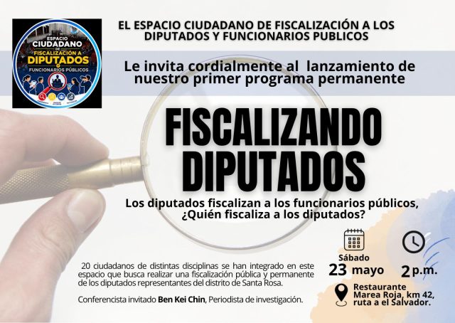 Al fin van a fiscalizar a los diputados