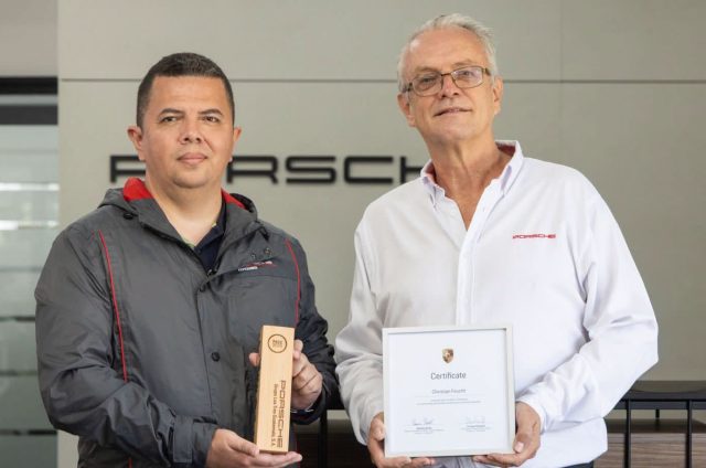 Grupo Los Tres recibe el reconocimiento PACE de Porsche por excelencia en servicio de postventa en Guatemala