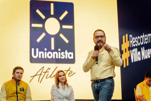 Partido Unionista juramenta a Jorge Meoño como Coordinador Municipal en Villa Nueva