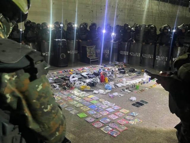 En Fraijanes ll se realizó anoche requisa de de decomiso de drogas, televisores