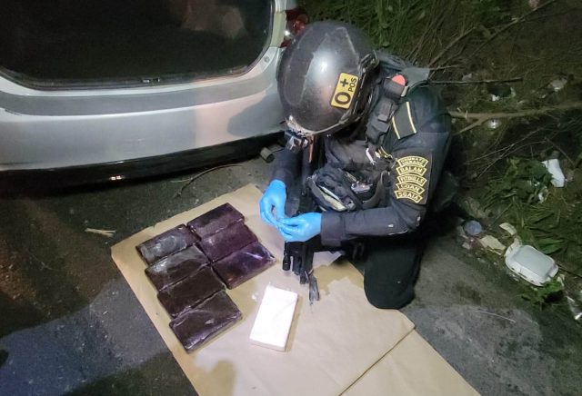 Capturado con ocho kilos de cocaína