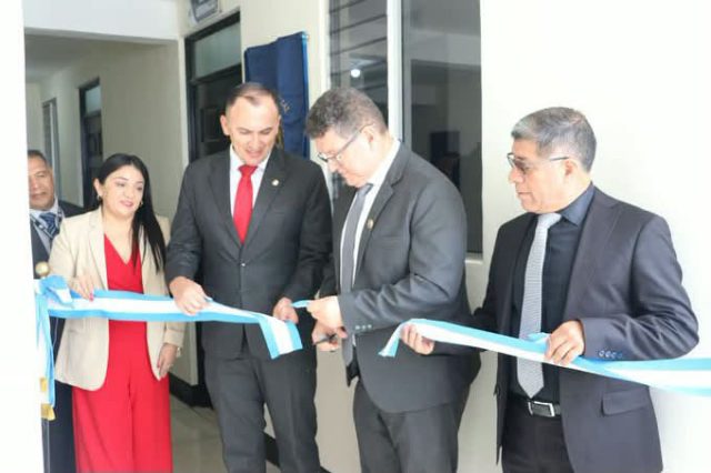 Organismo Judicial inaugura nueva Sala de Audiencias del Juzgado de Paz Mixto de Chiantla