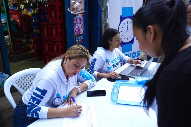 Nuevos Tiempos estrenó a su Precandidata Presidencial Sandra Jovel en jornada de Afiliación en Villa Nueva