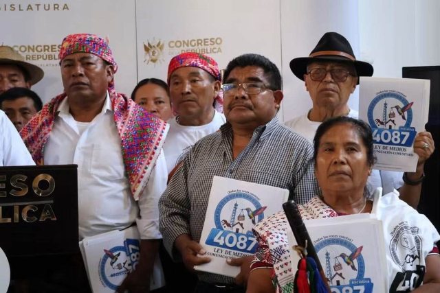 Movimiento de Radios Comunitarias Indígenas de Guatemala relanza iniciativa 4087, Ley de Medios de Comunicación Comunitaria