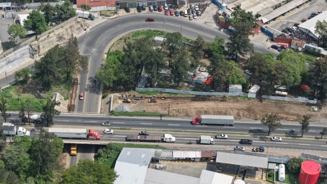 Avanzan pasos a desnivel en la CA-09 Sur para mejorar la movilidad en Amatitlán