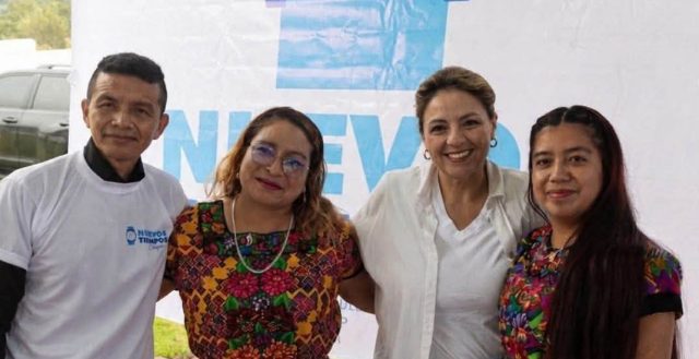 Sandra Jovel visita las bases de Nuevos Tiempos en San Marcos