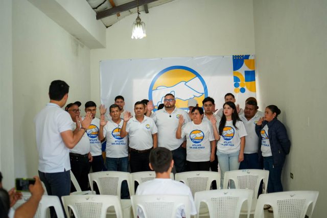 Jurgen Marroquín fue electo secretario general municipal de CREO en San José Pinula